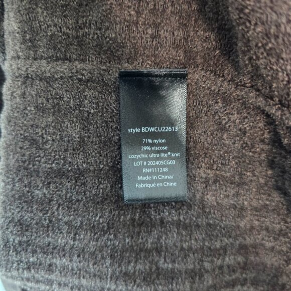 Barefoot Dreams CozyChic Ultra Lite Ribbed Tank Brown Java Medium NWOT - Picture 6 of 9